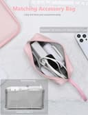 HYZUO 15-16 Pulgadas Funda Rígida para Portátil de para MacBook Pro 16 M4/M3/M2/M1 2025-2019, MacBook Air 15 M3/M2/M1 2025-2023, DELL XPS 16, 15" Surface Laptop, Razer Blade 15, Rosa Pálido - 6