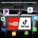 DAB+ Autoradio Android Doppel Din Radio mit Wireless Carplay Wireless Android Auto mit Bildschirm, 8 Core 4G+64G 7 Zoll Car Play Auto Radio 2Din Touch Display mit Navi, Bluetooth, GPS, WiFi, AM/FM/RDS - 6
