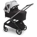 Bugaboo Capota ventilada Dragonfly, extensible para una protección adicional y una protección solar óptima, repelente al agua, Misty Grey - 2