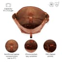 Berliner Bags Utrecht XL Mochila de Piel Auténtica con Compartimento para Portátil y Diseño para Ciclistas, para Hombre y Mujer – Marrón - 4