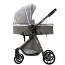 Magic ZC 3 in 1 Pushchair Pram Travel System, Baby Stroller 3 in 1 with Reversible Two Pushing Modes, Newborn Infant Carriage One-Click Folding, Toddler Buggy Aluminum Frame (V9 Deep Grey) - 6