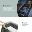 Babymoov Moov & Comfy 3-in-1 Travel Cot - Removable Newborn Insert, from Birth to The Age of 4, Easy Fold & Compact, 2 Mattresses Included, Bedside Crib & Play Pen Function - 6