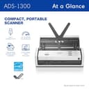 Brother ADS-1300 Compact Desktop Scanner | Scan Speeds of Up to 30ppm | Single Pass Double-Sided Scanning (Renewed Premium) - 2