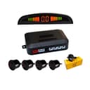 Aiuphing sensores aparcamiento coche, universal 4 sensores asistentes de aparcamiento con pantalla de color LED, kit de alarma de audio de marcha atrás (Negro) - 1