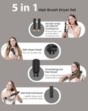 Hairstyler Set, 5 in 1 Air styler, Negativ Lonen Haarstyler mit Lockenstab automatisch, Air Styler Thermal Brush Haartrockner - 2