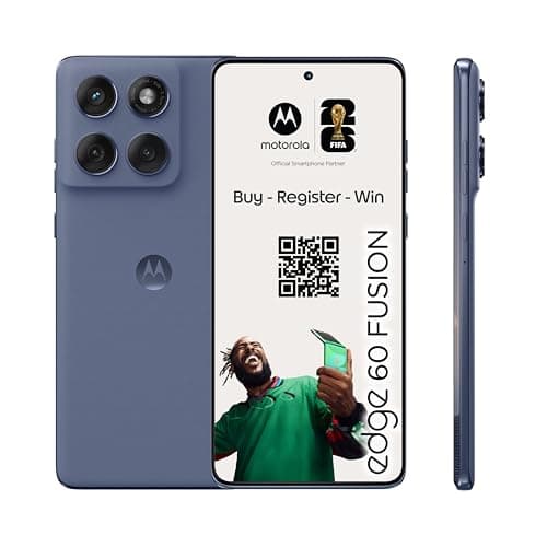 Motorola edge 60 fusion, Pantone Slipstream, Moto AI Smartphone, 50MP Sony LYTIA Camera, with Co2 offset