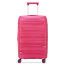 DELSEY PARIS Dune Hardside Expandable Luggage with Spinner Wheels, Viva Magenta, Checked-Medium 25 Inch, Dune Hardside Expandable Luggage with Spinner Wheels - 1