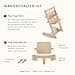 Stokke Tripp Trapp High Chair, Natural - Includes Chair + Baby Set2 for Children from 6-36 Months - Adjustable, Ergonomic & Easy to Clean - 2