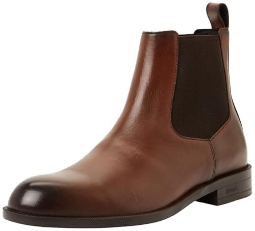 BOSS Men's Tayil_cheb_bu Chelsea Boots, Medium Brown, 11 UK