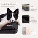 JOYELF Großes Hundebett Memory Foam orthopädisches Hundebett & Hundesofa mit abnehmbarem waschbarem Bezug und Quietschspielzeug als Geschenk - 3