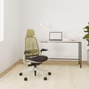 Steelcase Series 1 Ergonomic Office Chair With LiveBack Lumbar Support, 4D Armests, Adjustable Headrest Beige/Moleskin; Made in Europe - 2