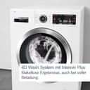 Bosch WGB254031, Serie 8, Smarte Waschmaschine 10 kg, 1400 UpM, Made in Germany, Fleckenautomatik, Iron Assist reduziert Knitterfalten, 4D Wash System, Mini Load, schneller waschen mit Speed Perfect - 5