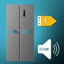 Cecotec Frigorífico Americano 2 Puertas Bolero CoolMarket SBS 430 Dark E. Side by Side de 430 L, Altura 176 cm y 84 cm Ancho, Sistema Multi Air Flow, Total No Frost, Motor Inverter Plus - 8