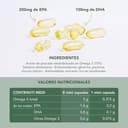 Enervit EnerZona Omega 3RX, Sin Retrogusto, Certificado IFOS, Suplementos de Ácidos Grasos Omega 3, 200mg EPA y 100mg DHA, para Corazón, Vista y Cerebro, Sin Gluten, 180 Cápsulas de 0,5g - 5