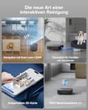 ECOVACS DEEBOT X2 Combo Saugroboter mit Wischfunktion 8700Pa mit Handstaubsauger, doppelte automatische Leerung, 15mm Mopp-Hebesystem, selbstreinigender Roboterstaubsauger, Heißwasser-Moppreinigung - 9