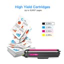 TN-247 TN-243 Compatible Toner for Brother TN247 TN243 for Brother HL-L3230CDW L3210CW DCP-L3550CDW DCP-L3510CDW HL-L3270CDW MFC-L3750CDW MFC-L3770CDW(With Chip) Black Cyan Yellow Magenta-4 pack - 3