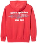 Sony Dua Lipa Unisex Official Merch Radical Optimism Tracklist Hoodie Kapuzenpullover, rot, XXL - 2
