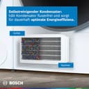Bosch WQB246D41 Serie 8, Wärmepumpentrockner 9kg, Silent Dry - Extrem leise, Schneller getrocknete Wäsche, Auto Dry, Selbstreinigender Kondensator, Trommelinnenbeleuchtung, Home Connect, Weiß - 3