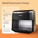 Cosori Turboblaze Airfryer Heißluftfritteuse, 9-in-1 Air Fryer XXL 6L, leiser DC Motor mit 5 Geschwindigkeitsstufen, Grillen, Backen, Gären, Dehydrieren, Tiefkühlen, 87 Rezepte, 64% energiesparend - 8