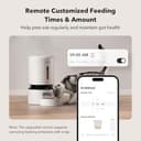 PETLIBRO Automatic Cat Feeder, Smart App Control via 5 GHz WiFi, 5L Pet Dry Food Dispenser, Timed Control, Suitable for Dogs and Cats, Portion Adjustable, Plug-in Power Supply Required, White - 3