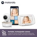 Motorola Nursery VM855 Connected WIFI Babyphone - mit Motorola Nursery App und 5-Zoll Elterneinheit - Nachtsicht, Temperatur und Zwei-Wege-Gespräch Weiß/Gold - 3