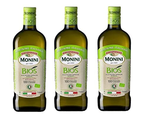 3 x Monini Bios Olio Extravergine di Oliva Organic Virgin Olive Oil Extra 750 ml