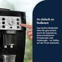 De’Longhi Magnifica S - Perfetto Kaffeevollautomat mit klassischem Milchaufschäumer, Espresso- und Cappuccino Kaffeemaschine, Bedienfeld mit Tasten, Schwarz (ECAM22.110.B) - 5