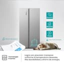 Hisense RS3P558NEIE - Frigorífico Americano Side By Side, 544L, 178.6cm, Interior Renovado, Enfriamiento Rápido, Tecnología Inverter, Alarma de Puerta Abierta, Balconera XXL, Gran Cajón - 7