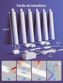 Lepro WL1 AI Smart Luci Natale Interno,SYNC Music e RGBIC DIY per LED Gaming Room,Retroilluminazione TV,LED Light Bars Funziona con Alexa/Google Assistant,Progettista Illuminazione AI Personalizzato - 10