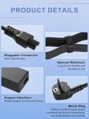 SLRIOYS 240W Cargador Compatible con Msi Stealth A16 16 17 AI+ GS77 Studio, Creator Pro Z16 Z17 Z16/Z17 HX A16 16 AI+ Studio GP66 GP76 Leopard, Vector GP77 GE66 Raider Alpha 17 WE76 Laptop - 6