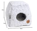 Petface Plush 2 in 1 Cat Cave, Luxury Bamboo Igloo Cat Bed, 35H x 35W x 35L cm - 10