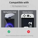 HidWee Protector Pantalla Compatible con Sony PS5 PlayStation Portal Cristal Templado, 3 Piezas HD Protector de Pantalla, Sin Burbujas, Anti-Arañazos, Antihuellas, 9H Dureza Vidrio Templado - 2