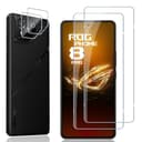 Locofun Schutzfolie für ASUS ROG Phone 8 /ROG Phone 8 Pro für Panzerglas, 9H Härte Panzer Schutz Glas Folie und Kameraschutz Folie [2+2 Stück], Anti-Kratzer Displayschutzfolie Schutzglas - 1