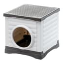 Ferplast - Dog kennel and Cat kennel Outdoor - Rabbit house - Heavy Duty Plastic - PETVILLA 50, 38.5 x 43 x h 38.5 cm - 1