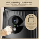 Faroro Comedero Gato Automático WiFi, 1080P HD Cámara con Visión Nocturna, 4L Alimentador para Perros/Gatos con Audio 2Vías, App Control, Cámara Ajustable, Sensor Anti-Bloqueo y Alimentación Dual - 6
