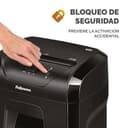 Fellowes 12C - Destructora trituradora de Papel, Corte en partículas, destruye hasta 12 Hojas, Uso Personal, tritura Tarjetas de crédito, Color Negro - 4