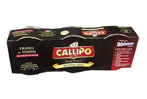 Callipo - Riserva Oro - Tranci di Tonno all'Olio di Oliva - Tin - 3 x 80g