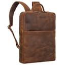 STILORD 'Noé' Mochila Elegante para Ordenador de 14 Pulgadas Mochilas de Cuero para Negocios Hombre Mujer Backpack de Trabajo Cuero Genuino, Color:avani - marrón - 2
