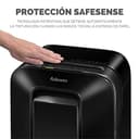 Fellowes LX201 - Trituradora de Papel, microcorte, destruye hasta 12 Hojas, destructora de Papel Uso Personal, Nivel de Seguridad DIN-P5, 100% Anti-Atascos, Papelera 22L, Color Negro - 6