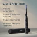 Philips Sonicare 7100 spazzolino elettrico sonico con app, 4 modalità di spazzolamento e 3 livelli di intensità, avviso di pressione, EasyStart, SmarTimer, Nero, modello HX7421/08 [Nuova tecnologia] - 10
