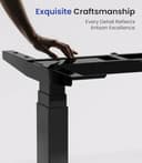 MAIDeSITe T2 Pro Max Scrivania Elettrico Regolabile in Altezza, Regolabile a 135 cm, Capacità di Carico 160kg, con Sistema di Controllo Piano-Master e Funzione di Protezione Anti-collisione - 9