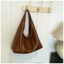 Fryloo Borse Borsa da Donna Hobo in Pelle Pu Y2k, A Tracolla Grande Donna, Casual per Tutti I Giorni alla Moda Autunno Inverno-Beige - 7