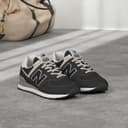 New Balance Nb 574, Sneakers Uomo, Nero Black Evb, 43 EU - 3
