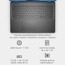 Dell 16 Laptop DC16255 16" 2K (1920x1200) Display, AMD Ryzen 7 250, AMD Radeon Grafica, 16GB DDR5 RAM, 1TB SSD, Windows 11 Home, Tastiera QWERTY IT Retroilluminata, Carbon Black - 8