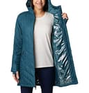 Columbia Women's Heavenly Long Hooded Puffer Jacket, Night Wave, XL - 5