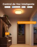 Govee Lampara Techo LED, Inteligente Plafon LED Techo 24W RGBIC 2400LM Compatible con Matter, Alexa y Google Assistant, 16 Millones de Colores DIY para Dormitorio Sala de Estar Cocina Cuadrada, 30cm - 3