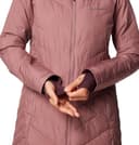 Columbia Heavenly Long Hooded Jacket Chaqueta Acolchada con Capucha, Fig, S para Mujer - 7