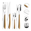 Amefa Eclat Set 24 Cubiertos Mango Madera 14-8-25cm - 2