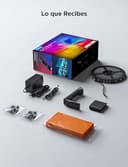 Govee TV Backlight 3 Lite con corrección de ojo de pez de cámara, 2,4m para TVs 40-50 pulgadas, retroiluminación LED RGBICW 4en1, WiFi, compatible con Alexa y control por app - 9