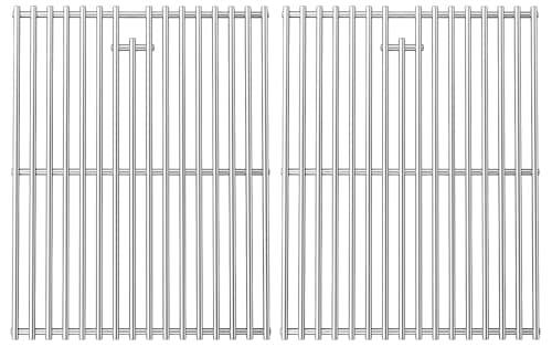GFTIME Griglia di ricambio per Landmann Triton, Enders Boston/Monroe PRO 4, Broil King Baron/Crown, Napoleon LEX 485, 7 mm, set da 2 pezzi